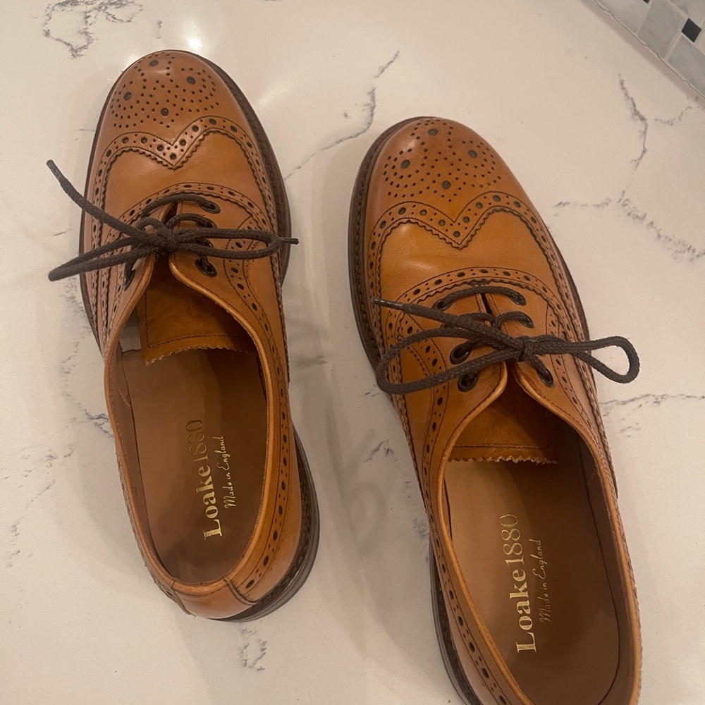 Men's Tan Brogue Shoes